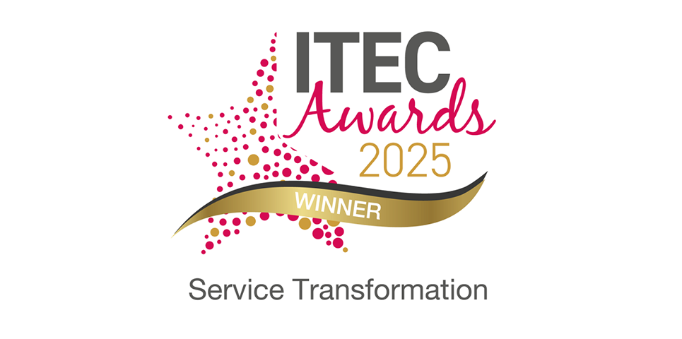 ITEC Awards 2025 service transformation winners logo
