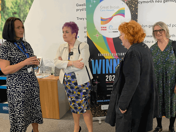 Welsh Minister visits Delta Wellbeing and Home First team