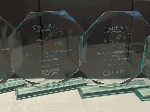 Delta Wellbeing are celebrating after winning an outstanding four awards in the Wales region of the Great British Care Awards