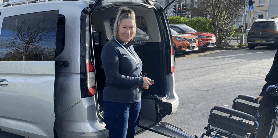 Photo of wheelchair accessible vehicle