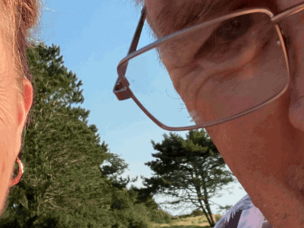 Husband and wife together smiling