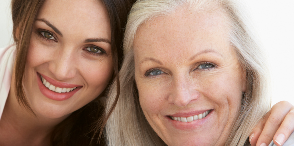 mother and daughter together